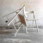 Mid-Century White Folding Dining Chair, Italy 1970S thumbnail 11