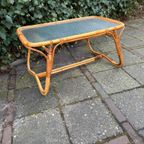 Rotan Bamboe Vintage Salontafel Wolkglas thumbnail 5
