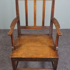 Prachtige Antieke Engelse Begin 19E Eeuw Side Chair Met Armleunigen thumbnail 7