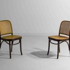 Set Van 6 Vintage Mid-Century Thonet 811 Stoelen Door Josef Hoffmann thumbnail 3