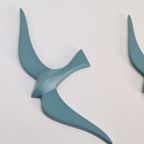 Set 3 Vintage Vogels Wall Art Mid Century 1970 Wand Bird Art thumbnail 3