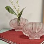 Vintage Walther Glass Solifleur Lotus Vaasje Roze (1 Stuks) thumbnail 6