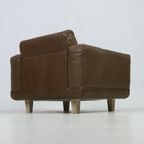 Søren Nissen And Ebbe Gehl Vintage Armchair In Brown Leather thumbnail 13