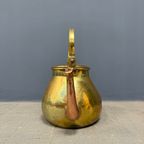 Grote Antieke Geel Koperen Ketel thumbnail 19