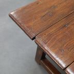 Antique Wooden Side Table With Drawer, 18th Century thumbnail 11