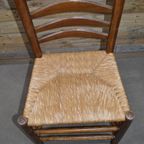 Oud Hollandse Knopstoel Met Biezen Mat thumbnail 7