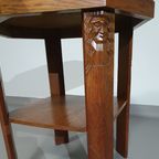 Oak Side Table Amsterdamse School 1920'S thumbnail 6