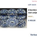 Chinees Porselein: 2 Borden Met “Zotjes” thumbnail 2