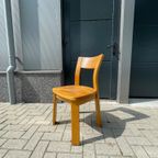 Set (5) Deens Vintage Eetkamerstoelen Brutalist Style thumbnail 4