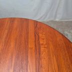 Glostrup, Vintage Jaren 60 Deense Ronde Ovale Tafel Teak thumbnail 7