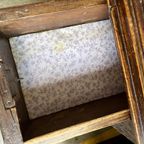 Vintage Bureau / Antieke Massief Bureau Met Lades thumbnail 6