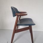 Vintage Teak Koe Hoorn Cow Horn Tijsseling Eetkamer Stoel thumbnail 8