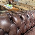 Waanzinnige Stoere Chesterfield Xl Bank Vintage Bruin thumbnail 6