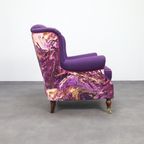 Classic Wing Chair In The Style Of Howard & Sons, 1960s thumbnail 9