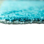 HKLIVING Handgeknoopt Wollen Vloerkleed Turquoise thumbnail 4
