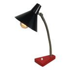 Hala Zeist- Desk Lamp - Black Shade And Red Base - New Wiring thumbnail 2