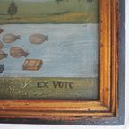 Ex Voto Madonna With Child Oil On Wood In Frame 18Th Century thumbnail 3
