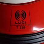 Big Floorlamp Luci Italia. Italy Floor Lamp 70S Luci T-359. 45 Cm X 35 Cm Glass thumbnail 3