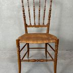 2x Vintage Originele Chiavari Stoelen – Hout thumbnail 5