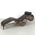 Vintage Flechtatelier Schütz Chaise Longue 69212 thumbnail 2