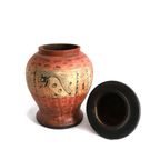 Vintage Houten Pot Met Deksel, Zuid Amerikaans thumbnail 3