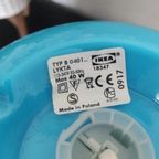Vintage Tafellamp Ikea Lykta Blauw Glas thumbnail 3