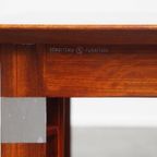 In Goede Staat Verkerende Art Deco Schuitema Design Salontafel Met Uitschuifbare Delen thumbnail 11