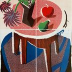 David Hockney, 'Flowers, Apple & Pear On A Table, July 1986 thumbnail 9