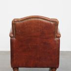 Stijlvolle Schapenleren Art Deco Fauteuil/ Armchair Met Een Tijdloos Design En Karakter thumbnail 2