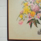 Horizontale Lijst Geborduurde Vaas Bloemen thumbnail 4