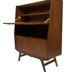 Vintage Secretaire Wandkast Werkplek Jaren 60 Teak Fineer thumbnail 17