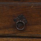 Unieke En Prachtige Antieke Kastanjehouten Salontafel Uit De 18e Eeuw Met Een Blad Uit 1 Stuk thumbnail 11