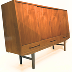 Restored Vintage Mid-century Danish Highboard thumbnail 6