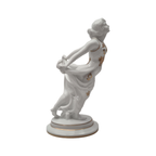 Porseleinen Art Deco Beeld De Windbruid Van Ferdinand Liebermann thumbnail 4