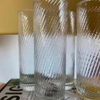 4X Longdrinkglas Met Swirl Patroon thumbnail 3