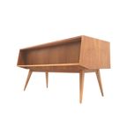 Groot Vintage Bureau Met Schuine Poten Gemaakt In De Jaren ’70 thumbnail 13