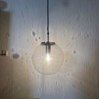 Large Limburg Glashütte Hanging Lamp Globe 1970S Germany thumbnail 3