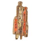 Vintage Wandsculptuur Aardewerk In De Stijl Van Perignem 56Cm thumbnail 5