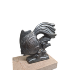 Frans Art Deco Beeldje Van Een Goudvis thumbnail 6