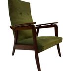 Vintage Fauteuil Set Van Twee Teakhouten Fauteuils Jaren 60 thumbnail 4