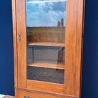 Vintage Dressoir In Art Deco Style, Buffet Kast Met Vitrine thumbnail 22