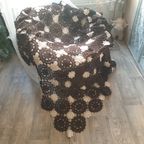 Fantastische Gehaakte Sprei Of Plaid Bruin Creme Boho 270 X 240 Cm thumbnail 2