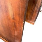 Vintage Houten Bureau Met Rolluik – Retro Stijl thumbnail 9