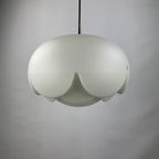 1 Of 4 Large Frosted Glass Artichoke Shaped Pendant Lamp Xl By Peill And Putzler, 1960 thumbnail 6