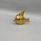 Mid Century Grote Messing Maanvis thumbnail 4