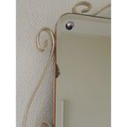 Vintage Geslepen Spiegel In Aluminium Frame thumbnail 4