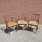 Klassieke Georgiaaanse Stijl Mahoniehouten Stoeltjes 3 Stuks thumbnail 2