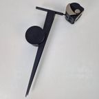 Postmodern Debsch Aster Wandlamp Metaal Spot Italy Zwart ´90 thumbnail 15
