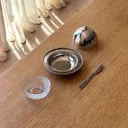 Vintage Butter Dish With A Knife thumbnail 4