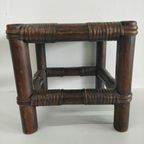 Uniek Rotan Bamboe "petit" Planten-bijzettafeltje Donkerbruin thumbnail 5